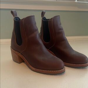 Brown Leather Ankle Boots